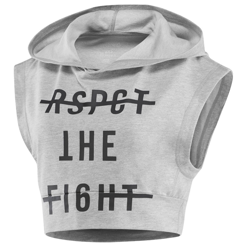 Reebok Respect The Fight Crop Hoodie
